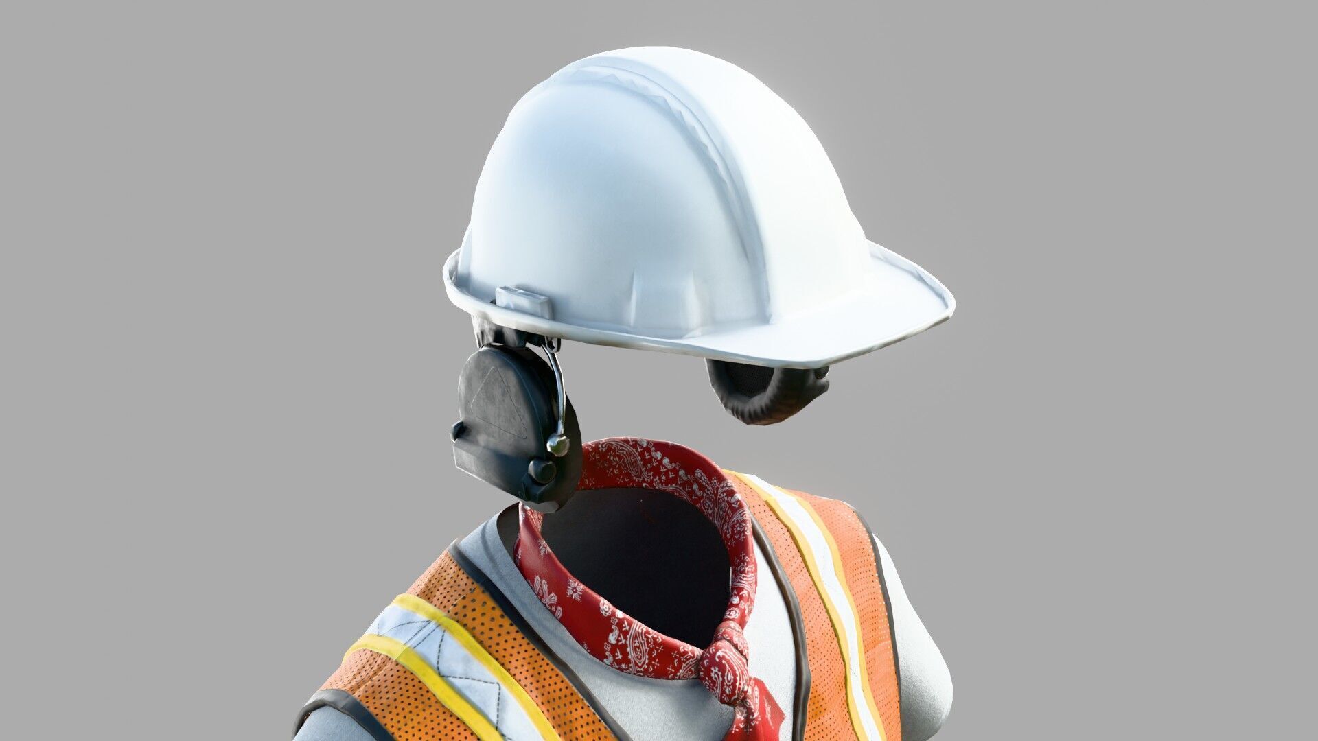Construction Worker Outfit 3 3D model_8