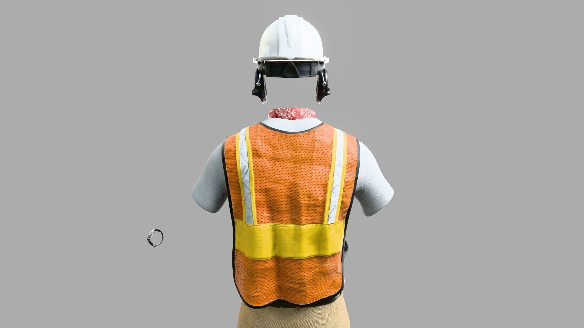 Construction Worker Outfit 3 3D model_12