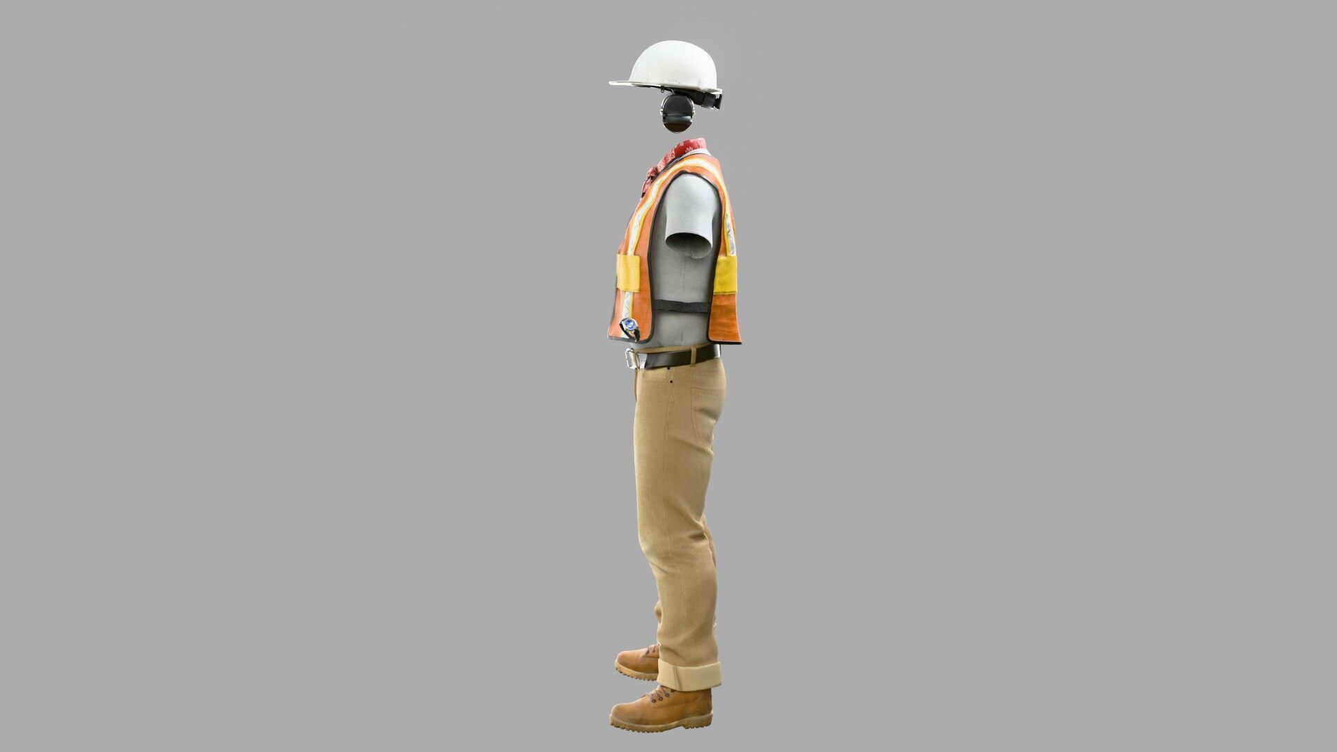 Construction Worker Outfit 3 3D model_3