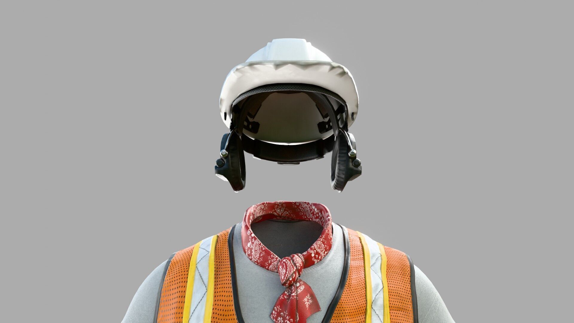 Construction Worker Outfit 3 3D model_13