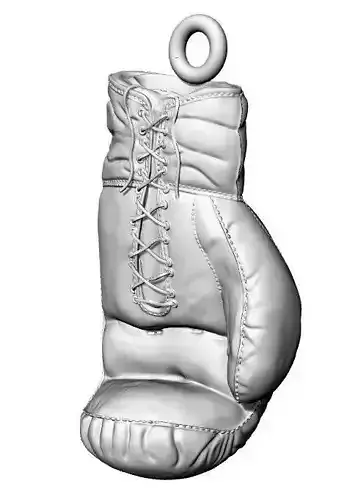 Boxing glove pendant hollow dije guante de boxeo hueco 3D print model