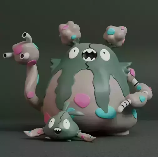 Pokemon - Trubbish and Garbodor 