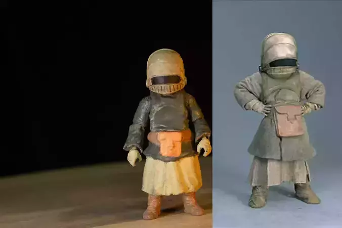 Tusken Raider Child Head and Pouch Action Figure Kit