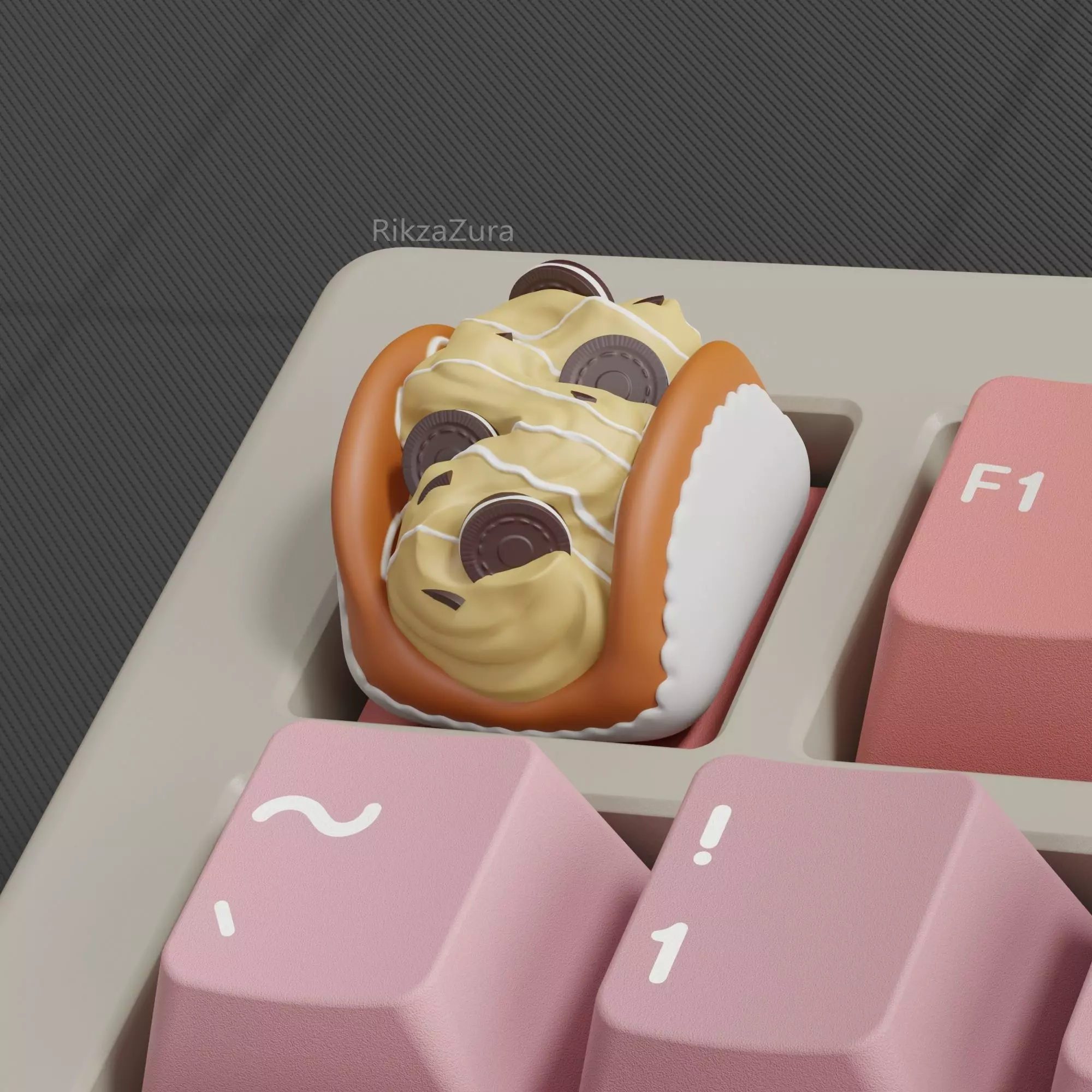 CREAM SANDWICH KEYCAPS - MECHANICAL KEYBOARD 3D print model_6
