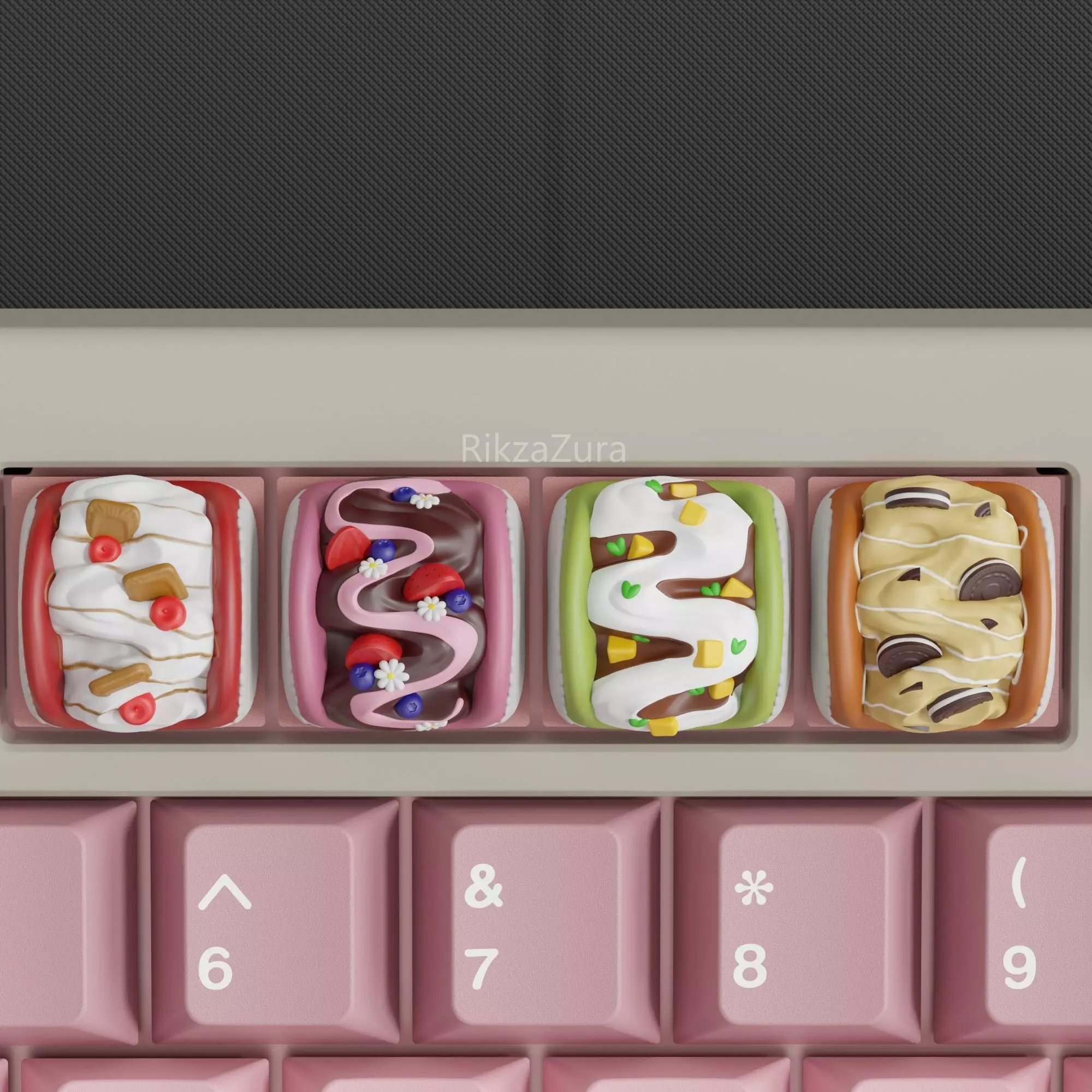 CREAM SANDWICH KEYCAPS - MECHANICAL KEYBOARD 3D print model_0