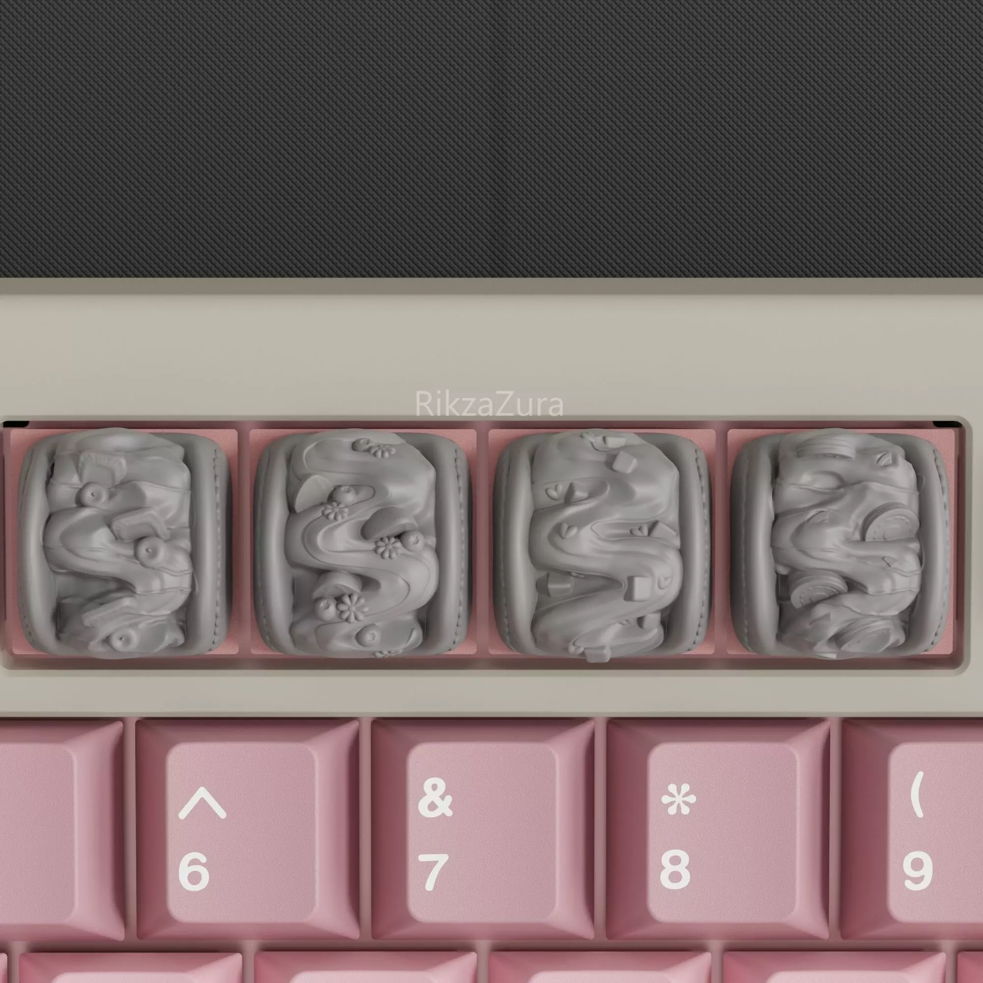 CREAM SANDWICH KEYCAPS - MECHANICAL KEYBOARD 3D print model_1