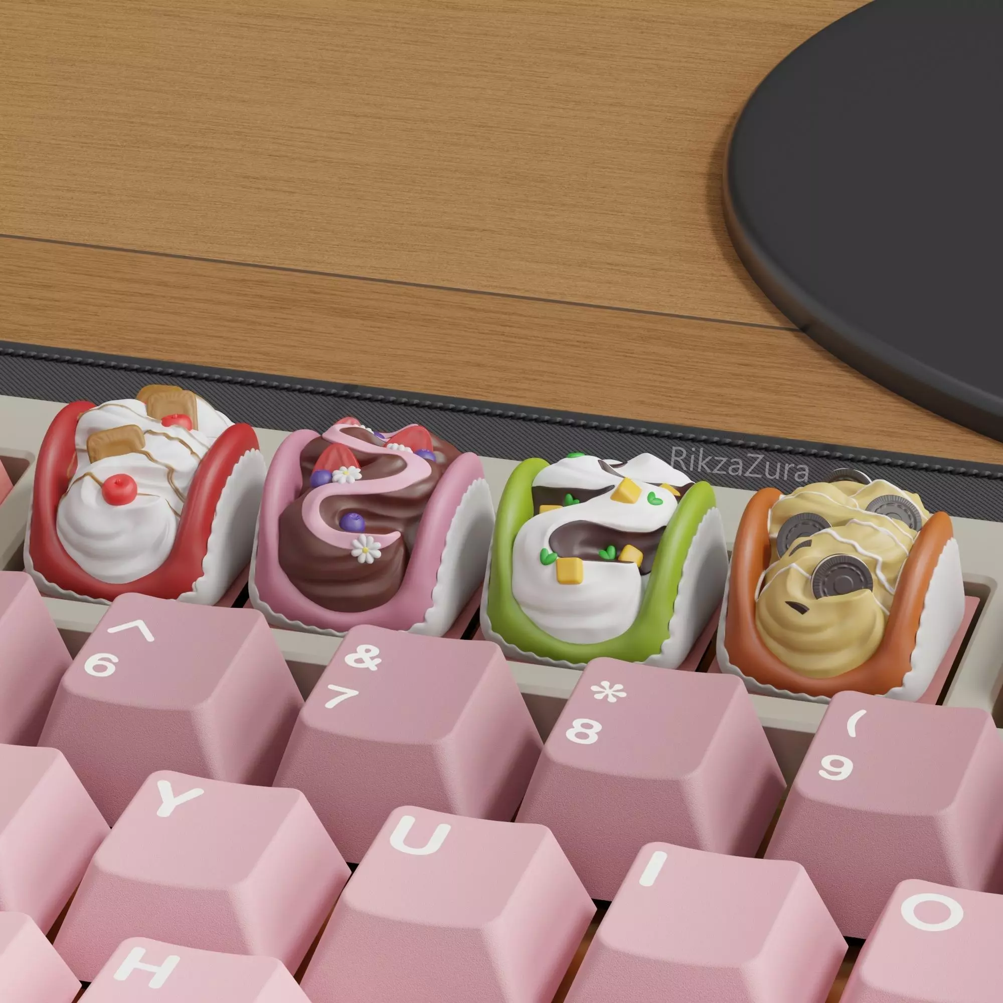 CREAM SANDWICH KEYCAPS - MECHANICAL KEYBOARD 3D print model_2