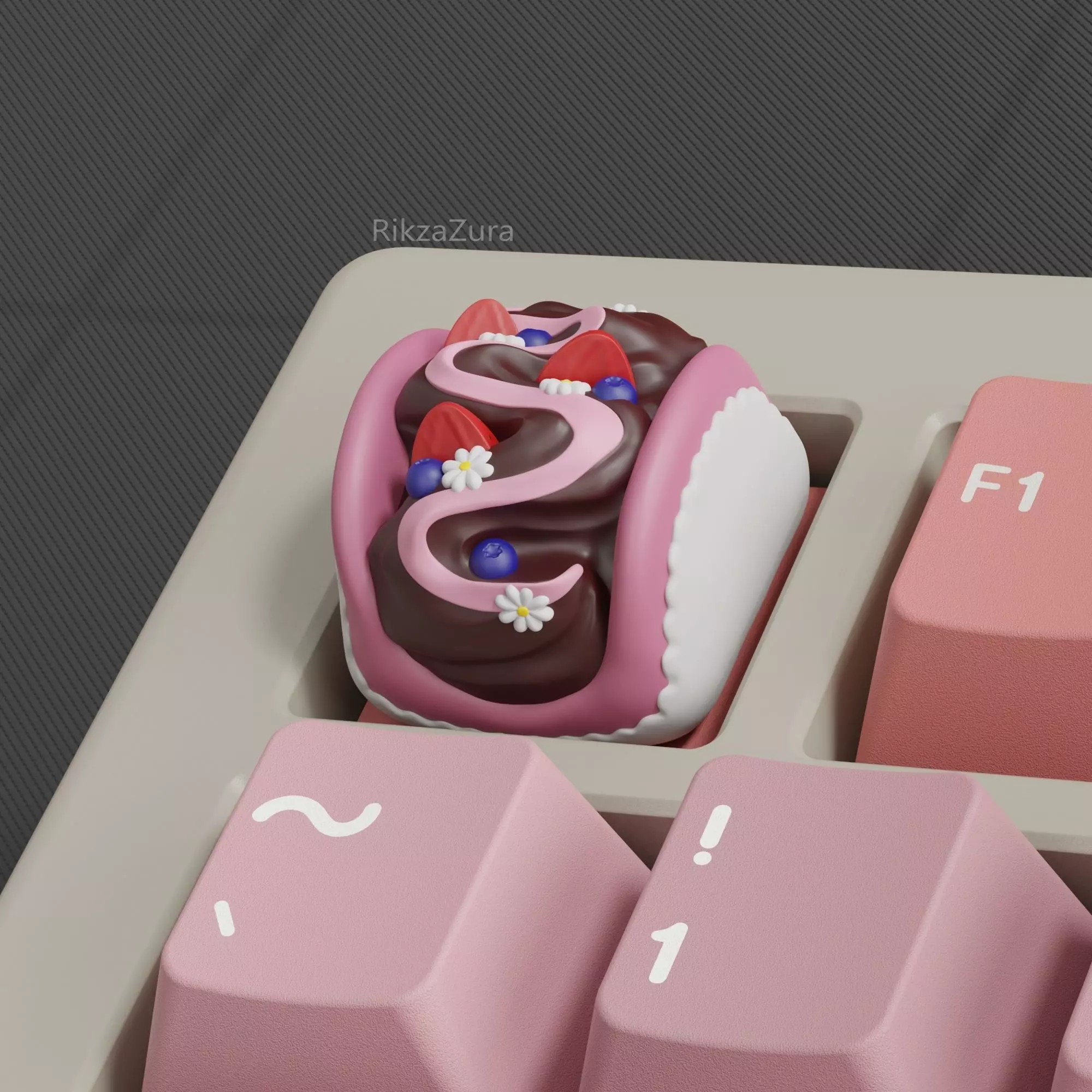 CREAM SANDWICH KEYCAPS - MECHANICAL KEYBOARD 3D print model_4