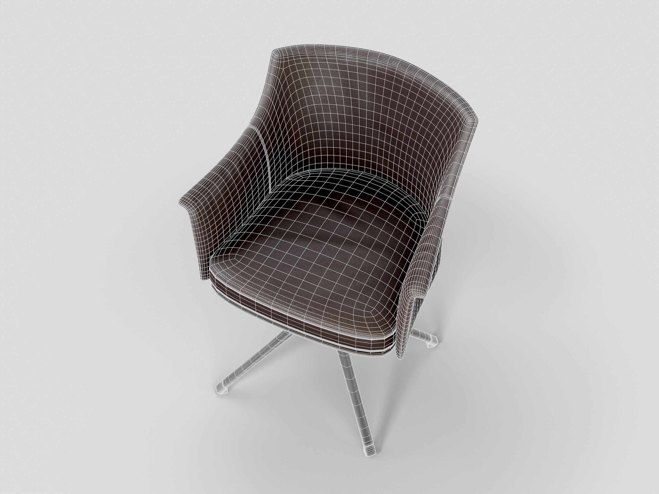 Stanford Bridge Chair Low-poly 3D model_23