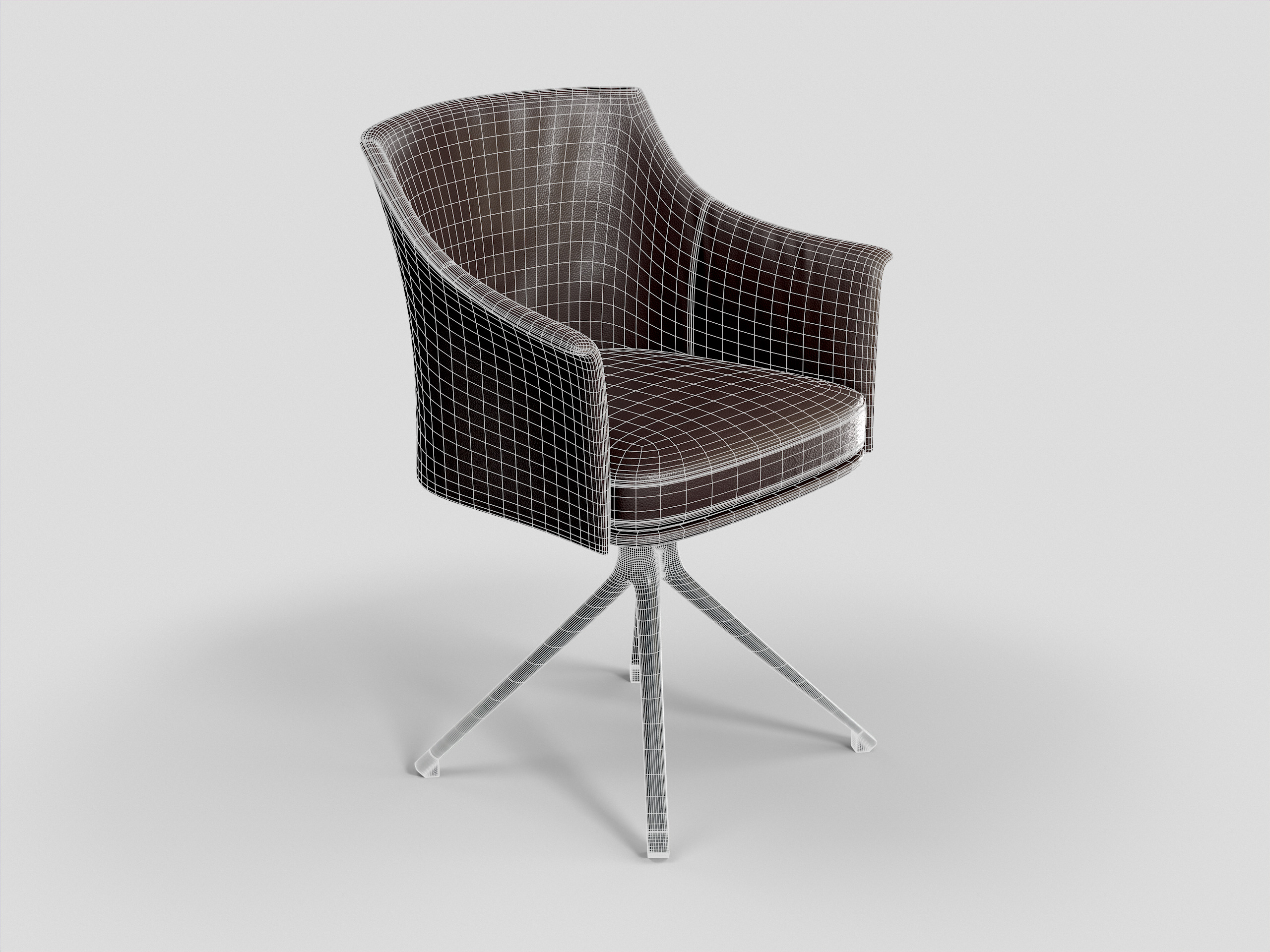 Stanford Bridge Chair Low-poly 3D model_22