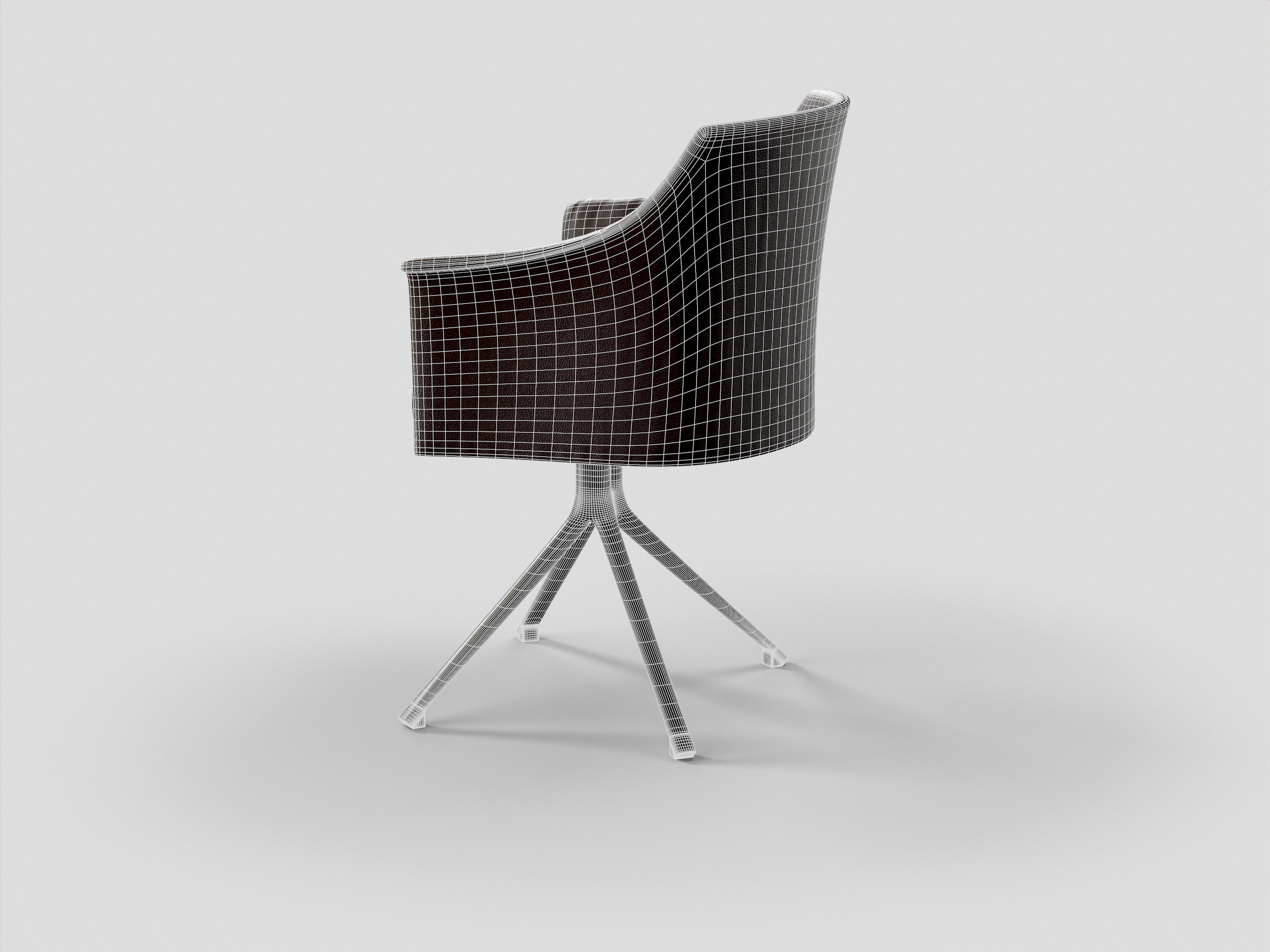Stanford Bridge Chair Low-poly 3D model_24