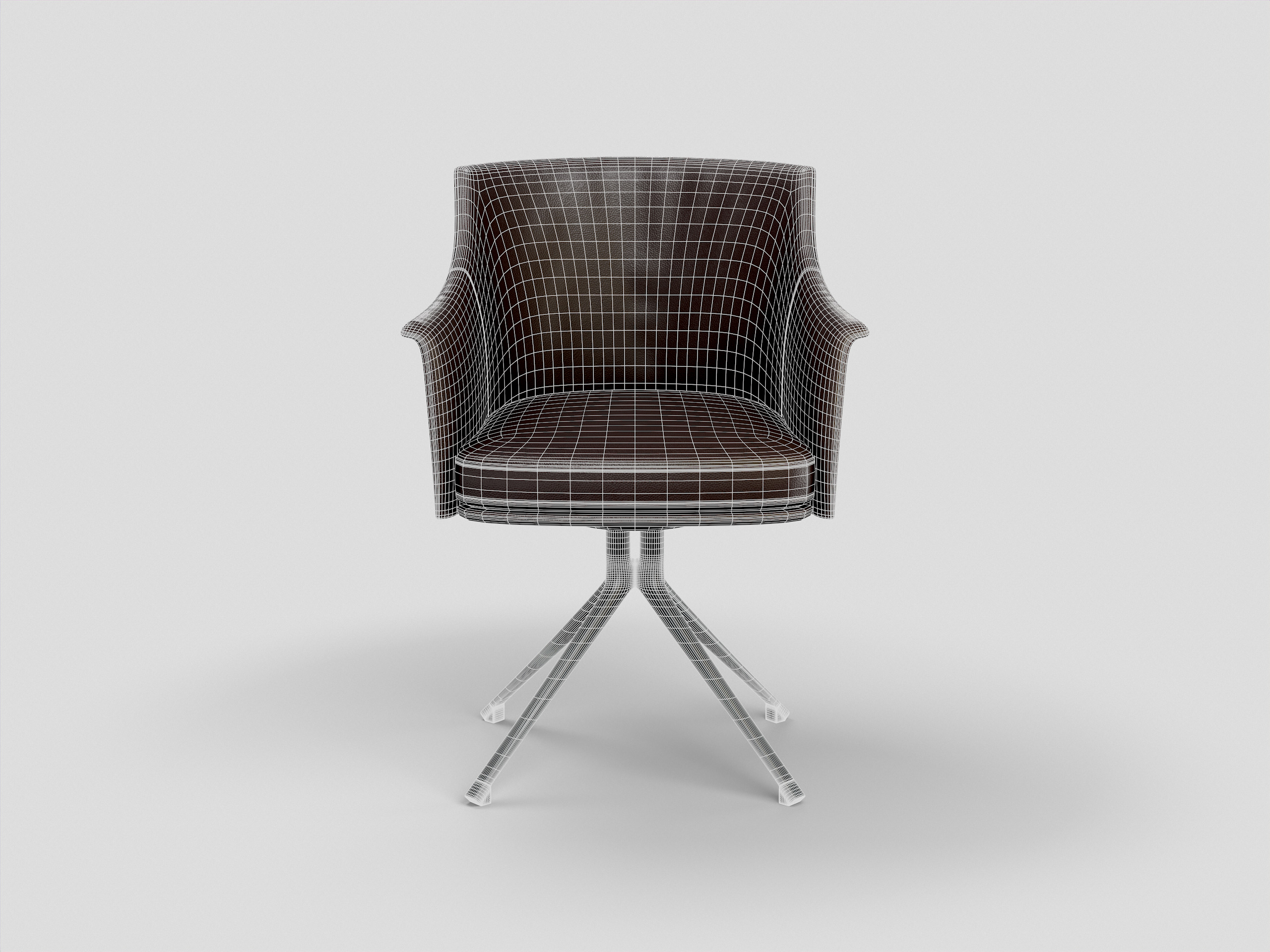 Stanford Bridge Chair Low-poly 3D model_21