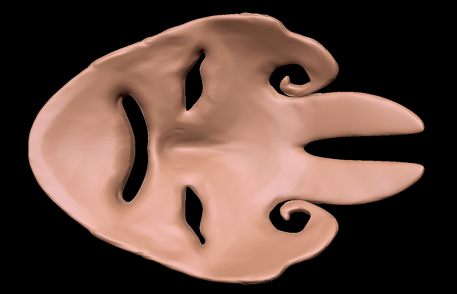 MASK OF THE MOTHER - DARK SOULS - WALL DISPLAY AND COSPLAY PROP 3D print model_6