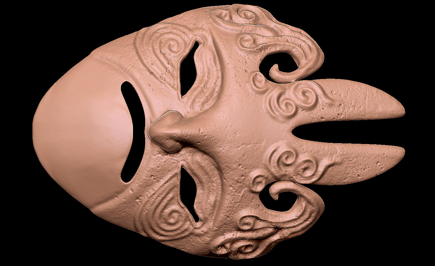 MASK OF THE MOTHER - DARK SOULS - WALL DISPLAY AND COSPLAY PROP 3D print model_7