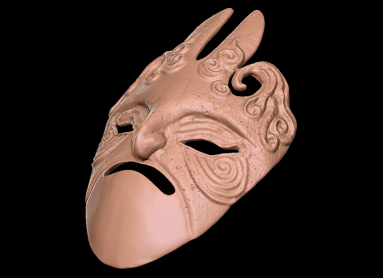 MASK OF THE MOTHER - DARK SOULS - WALL DISPLAY AND COSPLAY PROP 3D print model_2