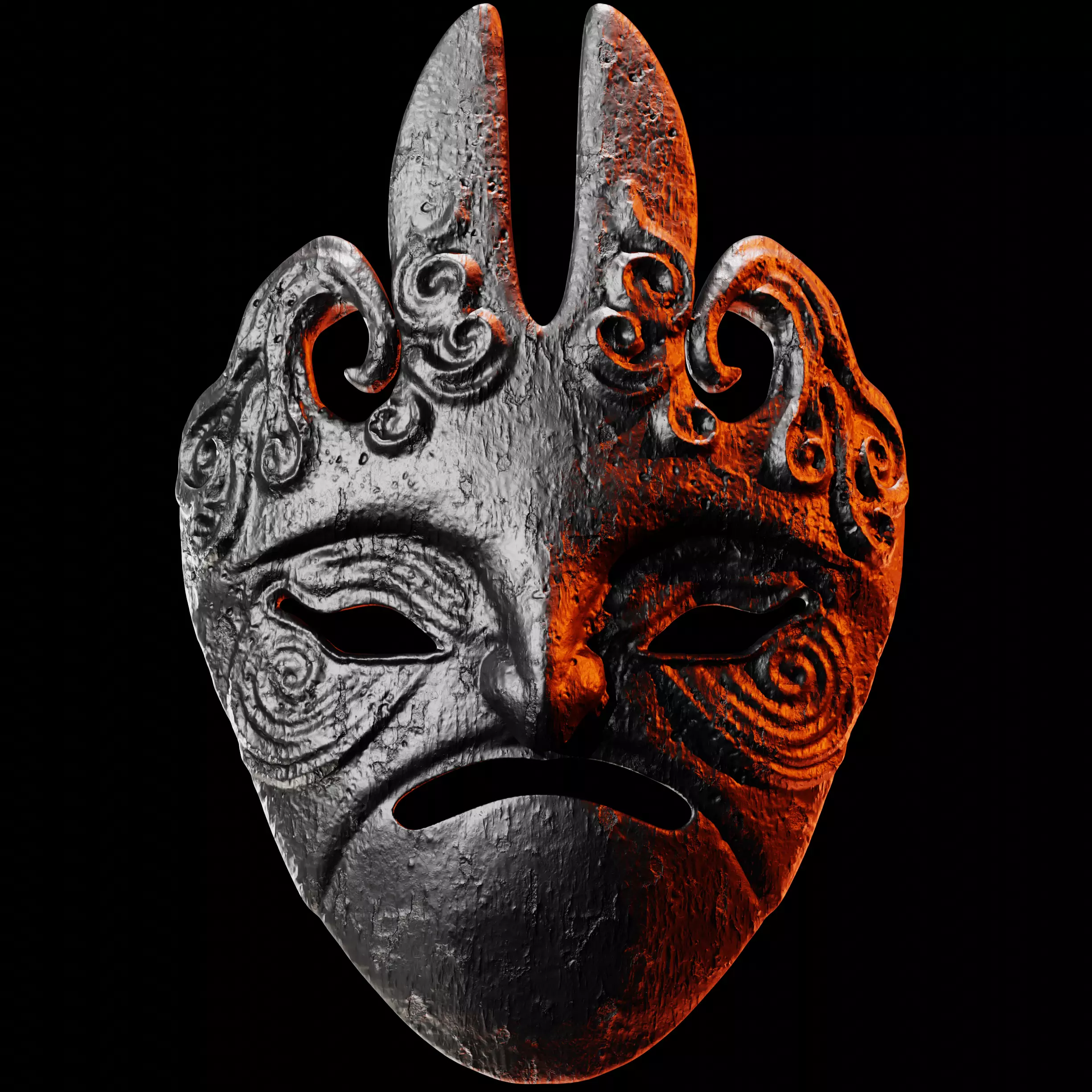 MASK OF THE MOTHER - DARK SOULS - WALL DISPLAY AND COSPLAY PROP 3D print model_0