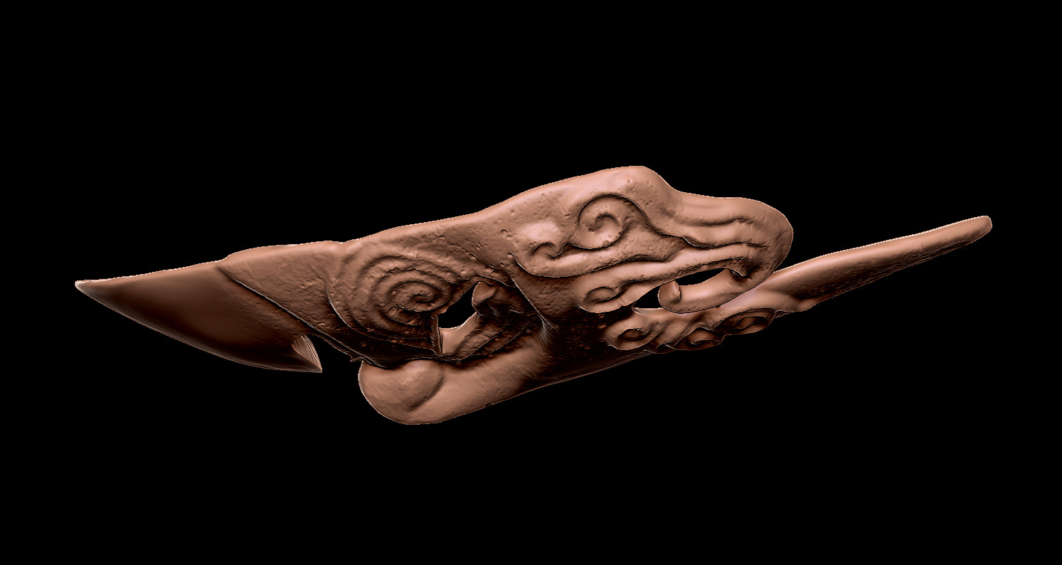 MASK OF THE MOTHER - DARK SOULS - WALL DISPLAY AND COSPLAY PROP 3D print model_8