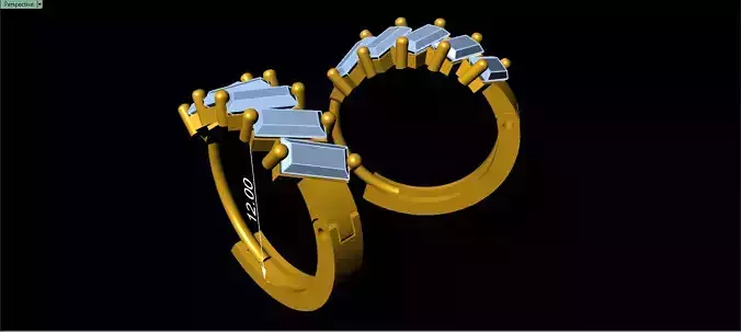 The Diamond Baguette Five-Stone Earrings