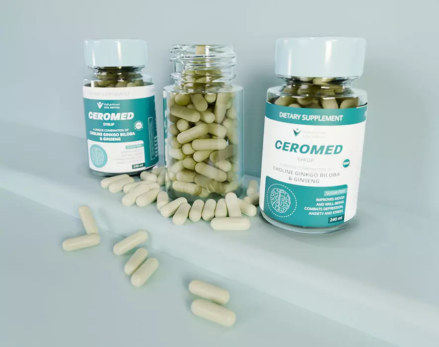Realistic Medical Supplement Bottle 3D Model Capsules 3D model
