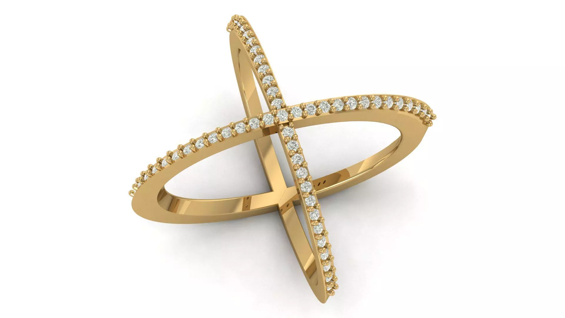 ladies Diamond Ring 3D print model