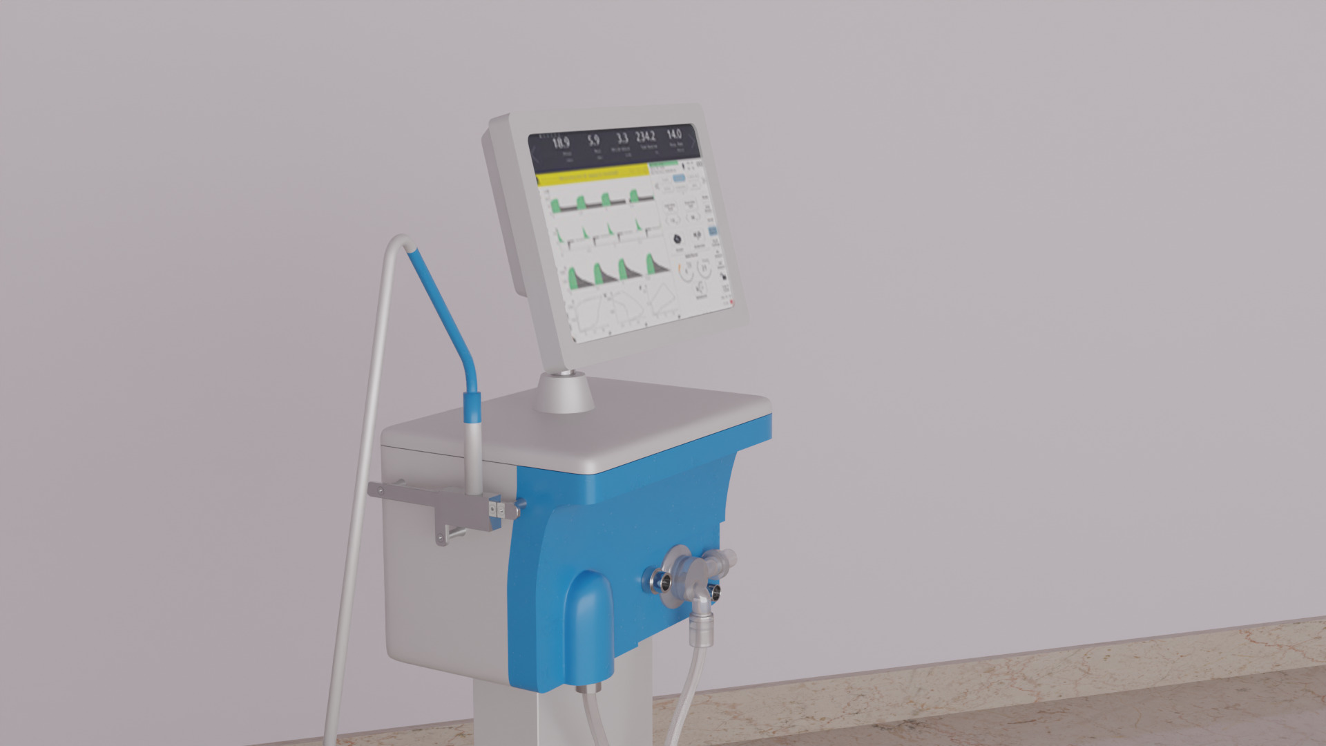 Ventilator Device  3D model_3