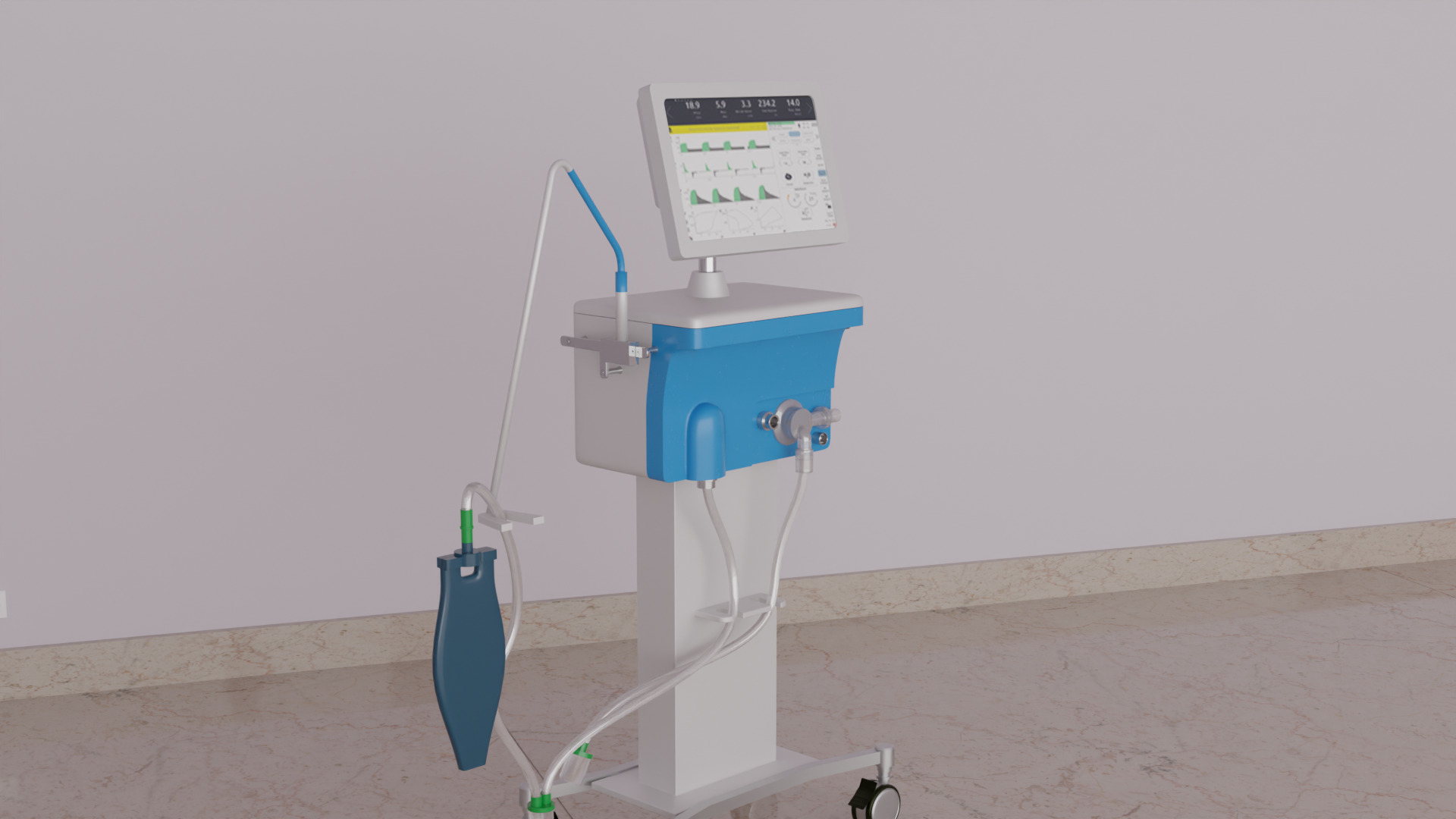 Ventilator Device  3D model_2