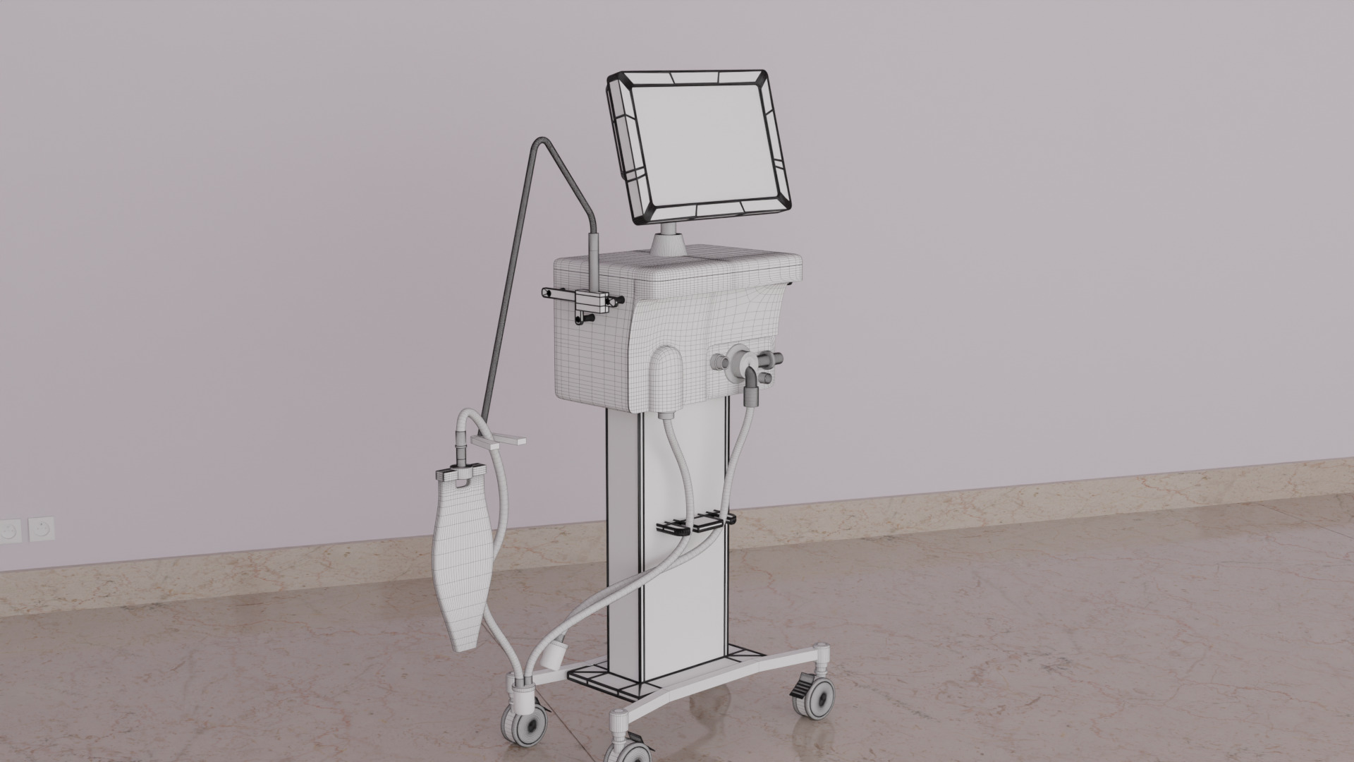 Ventilator Device  3D model_20