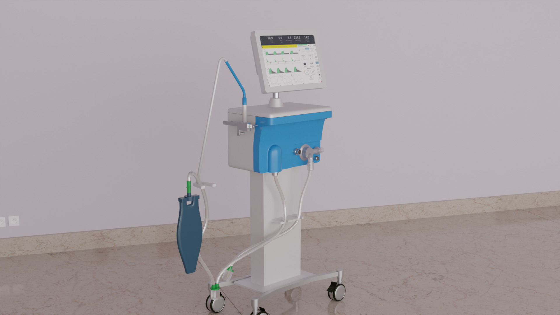 Ventilator Device  3D model_1