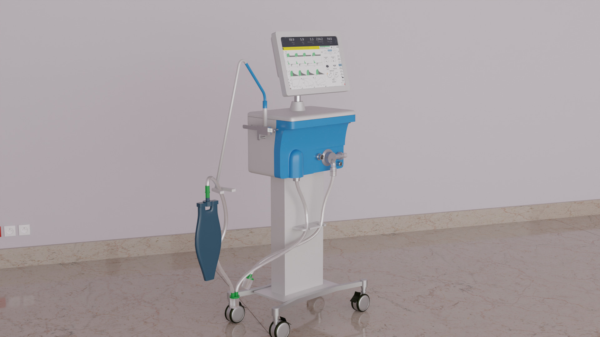 Ventilator Device  3D model_6