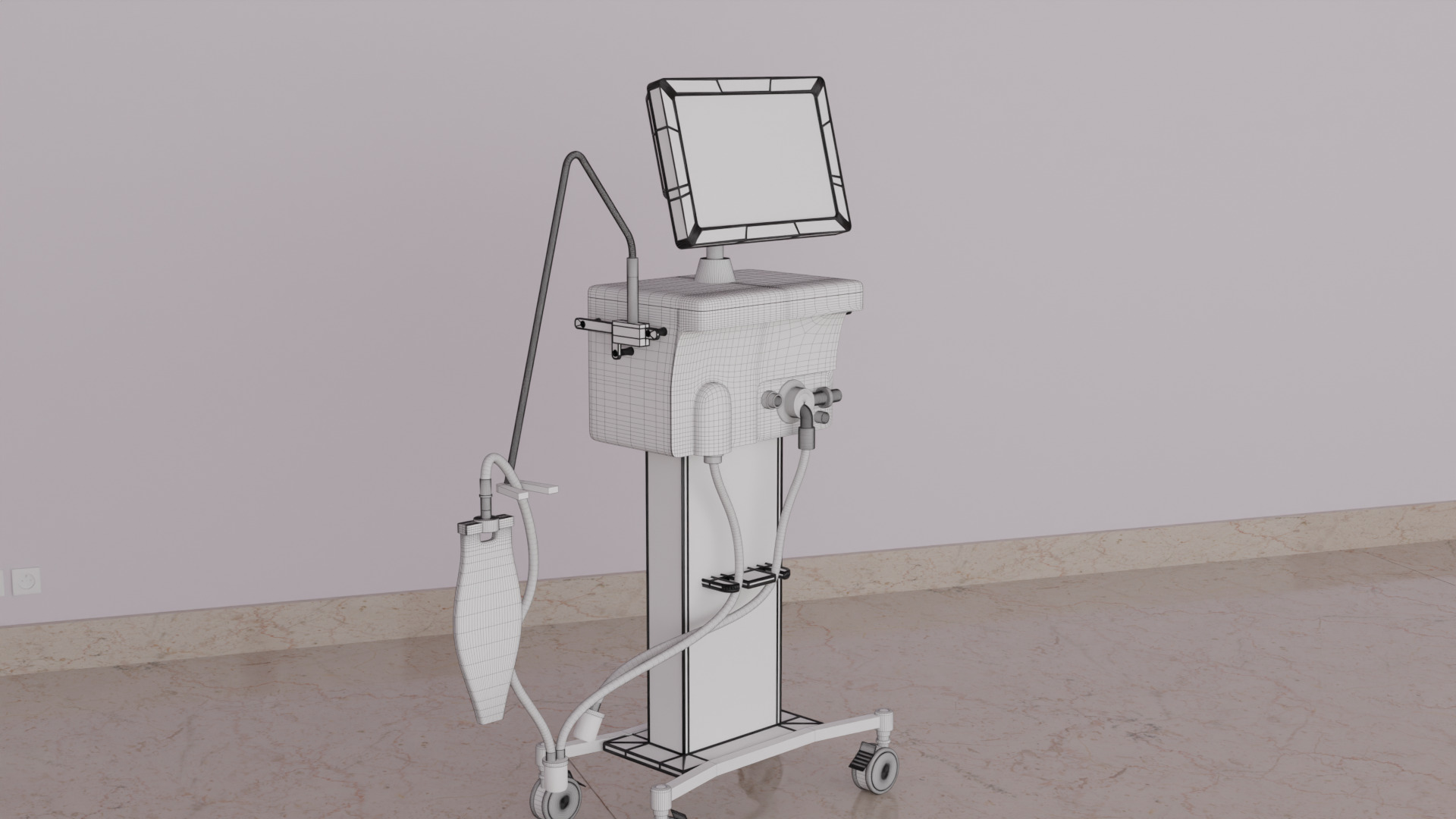 Ventilator Device  3D model_22