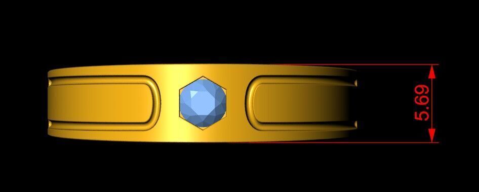 Mens Ring 3D print model_3