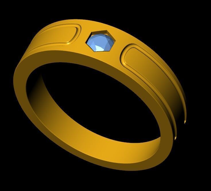 Mens Ring 3D print model_8