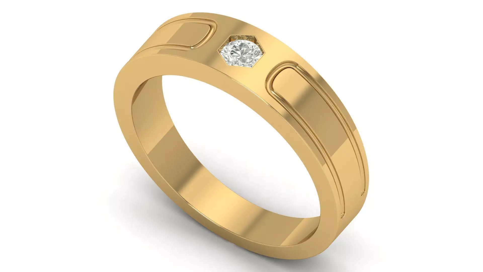 Mens Ring 3D print model_0