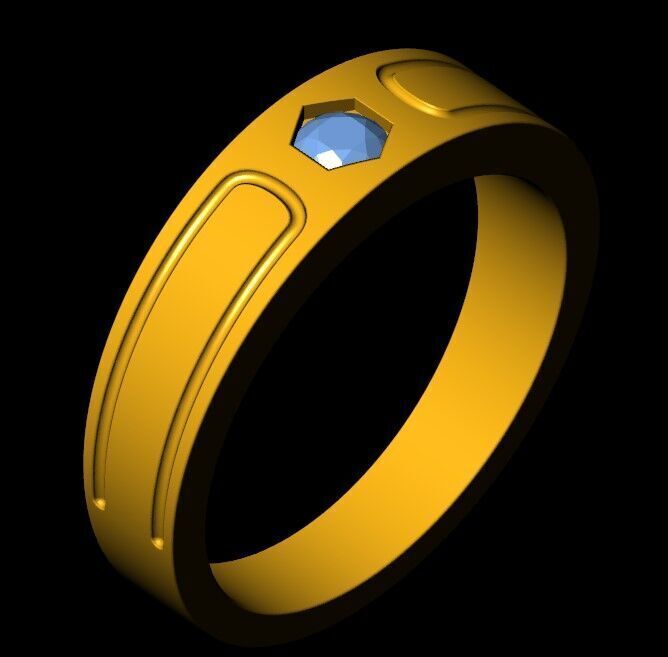 Mens Ring 3D print model_6