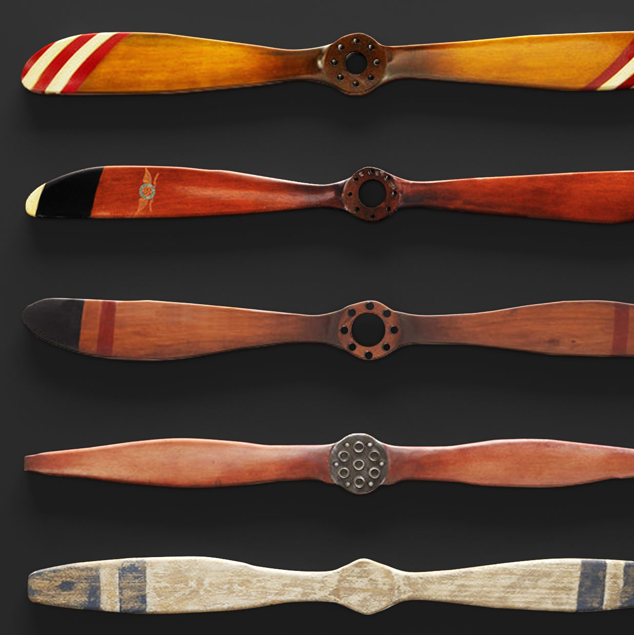 Set propeller by Authentic Models and UMA Enterpri 3D 3D model_4