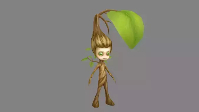 Cartoon Treant Sapling - Tree Spirit