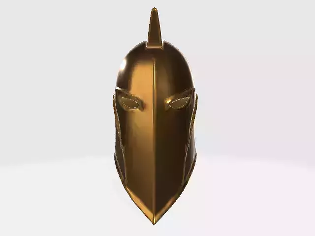 Ancient Spartan Warrior Helmet Low-poly 3D model