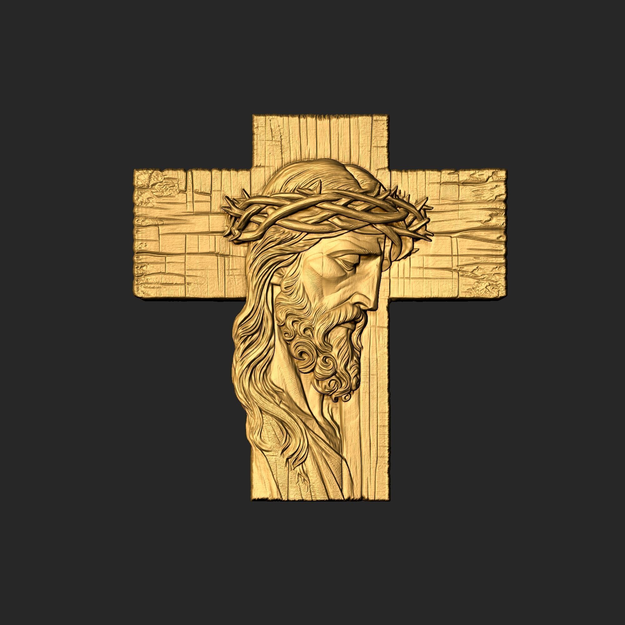 Jesus Cross 04 3D print model_1