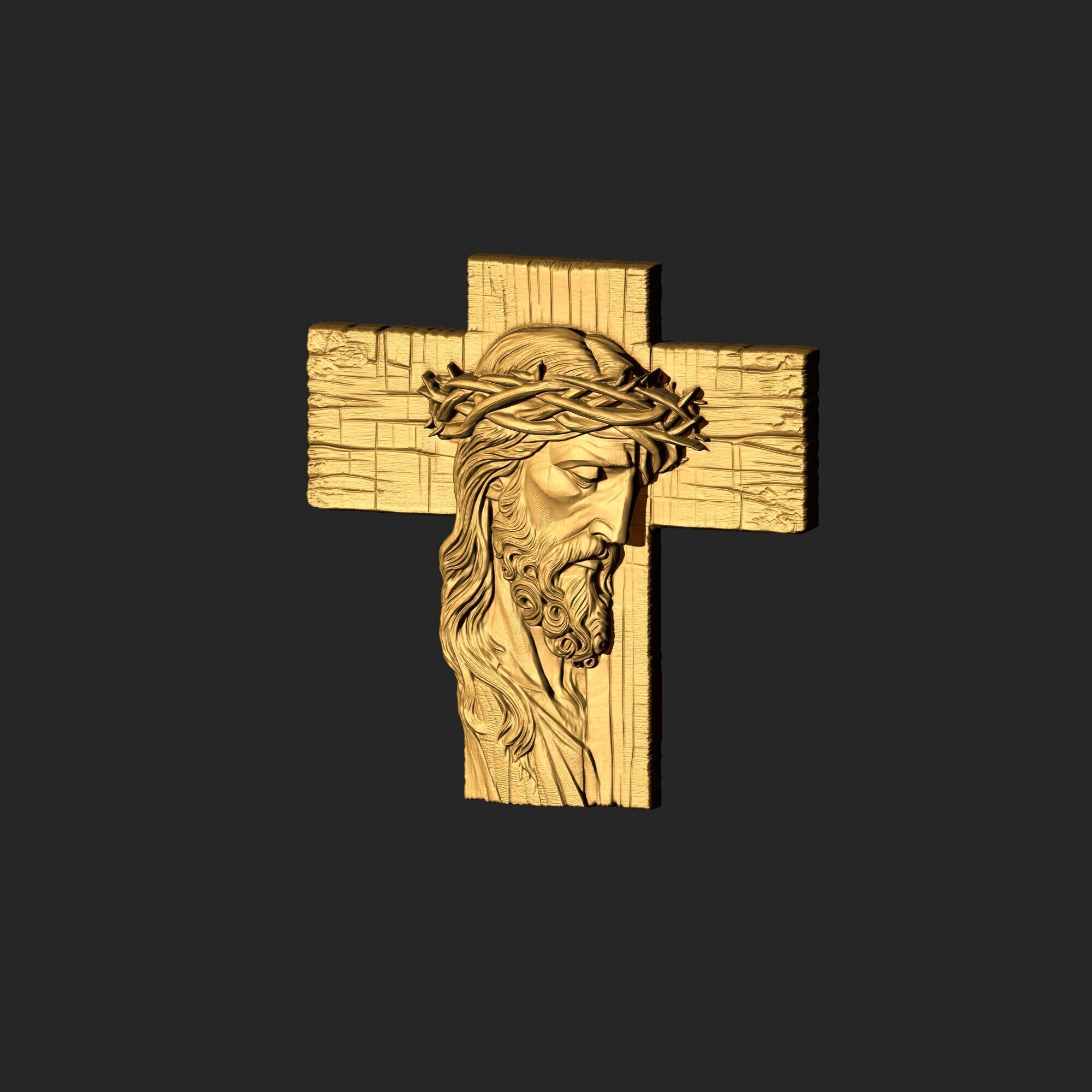 Jesus Cross 04 3D print model_3
