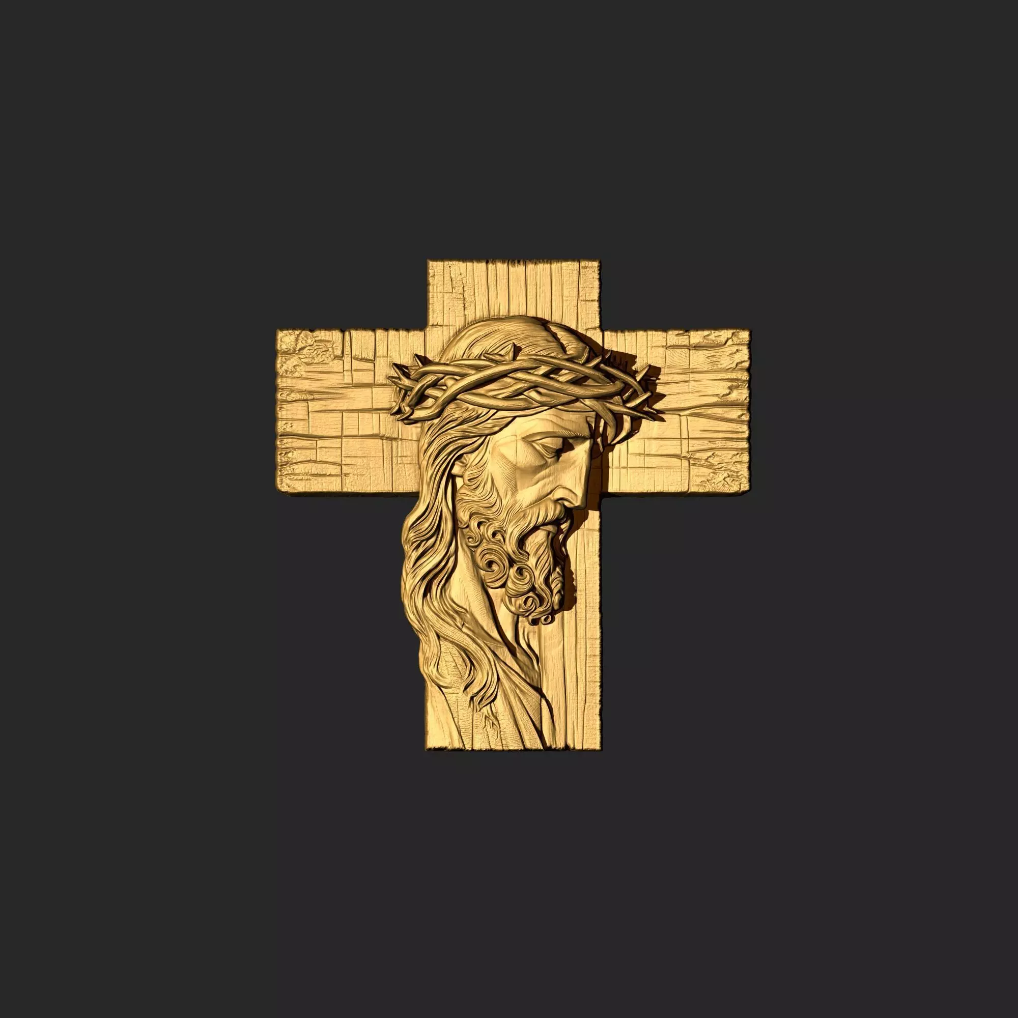 Jesus Cross 04 3D print model_0