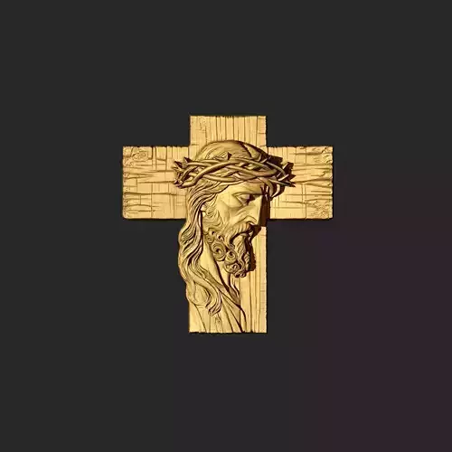 Jesus Cross 04 3D print model