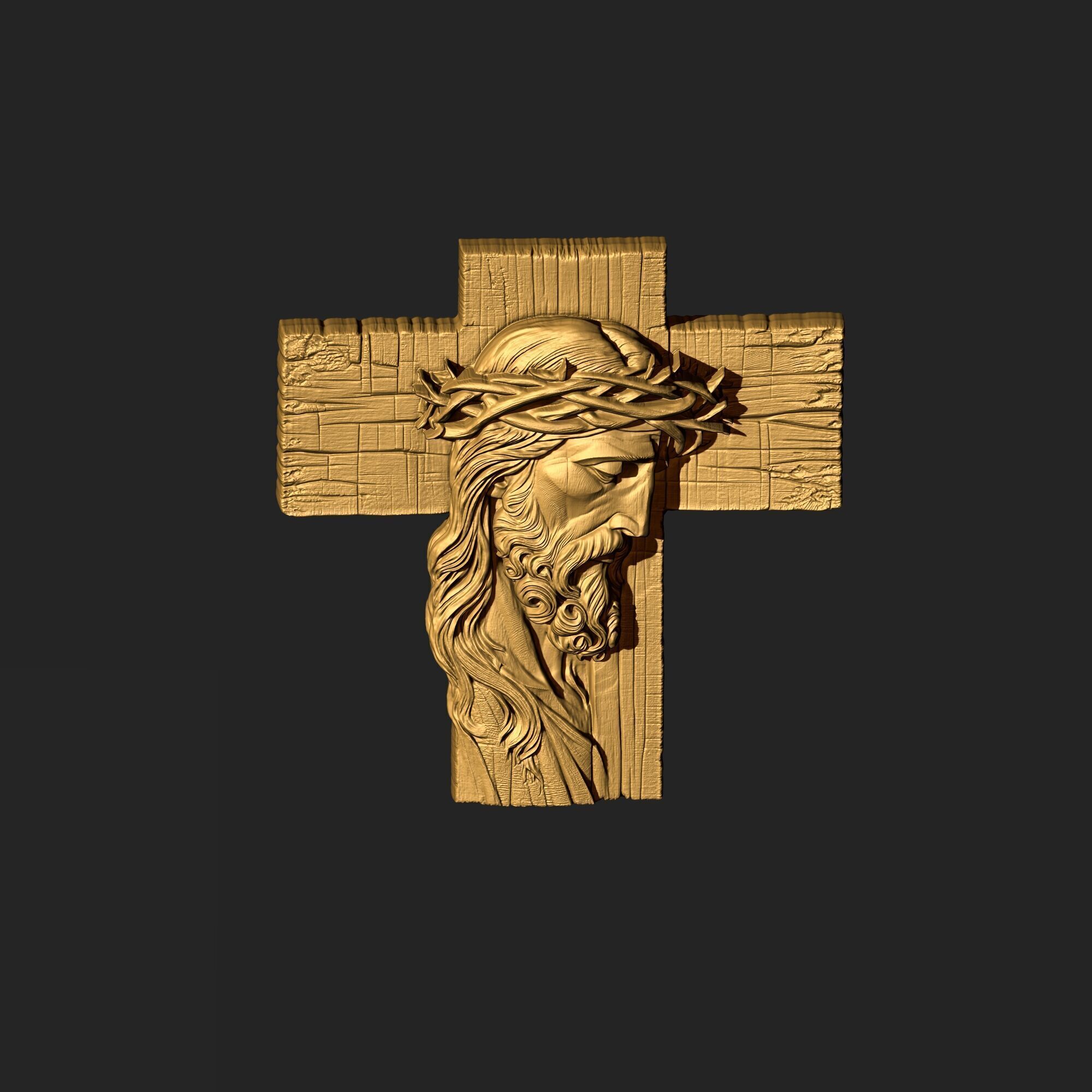Jesus Cross 04 3D print model_7