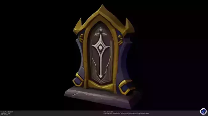 Stylized Fantasy Gravestone - AI