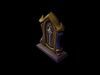 Stylized Fantasy Gravestone - AI Low-poly 3D model_1