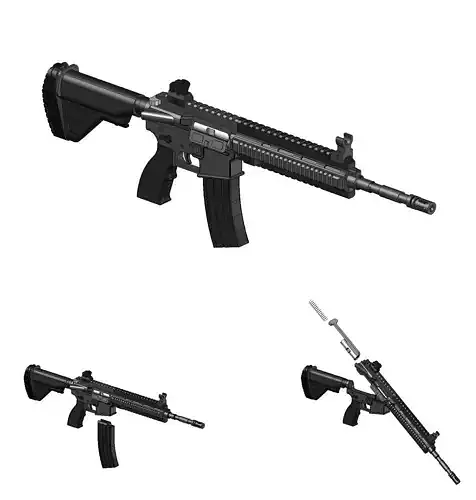 HK 416 ASSAULT RIFLE MINIATURE TOY AND DECOR