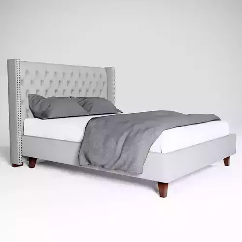  Upholstered Platform King Size Bed for Bedroom
