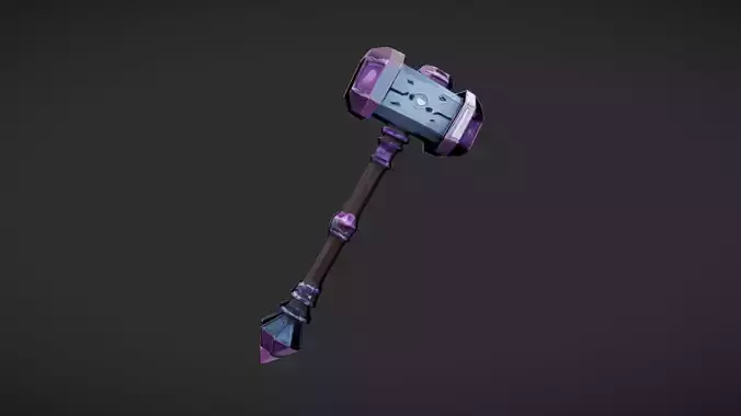 Fantasy hammer with magical elements