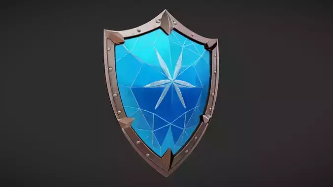 blue crystal shield