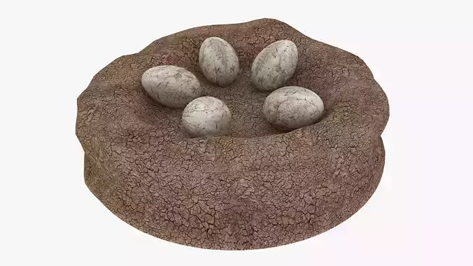 Dinosaur Egg Low-poly 3D model