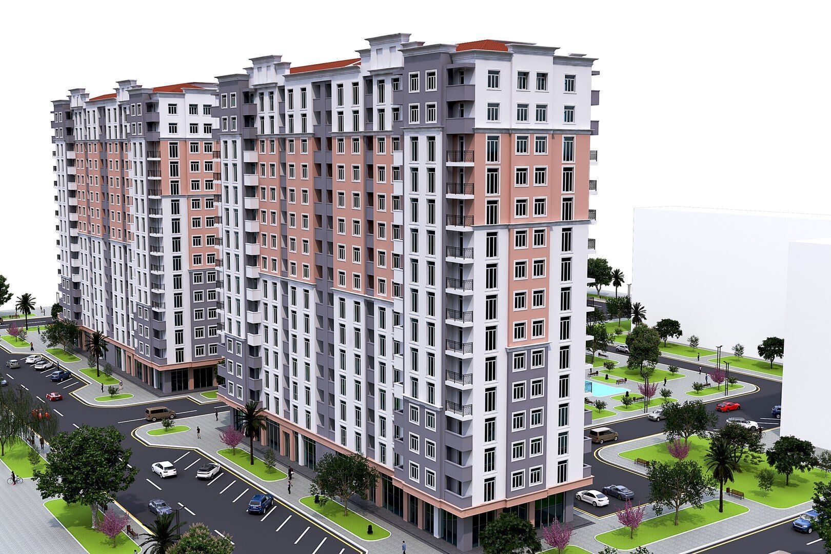 Living Building Low-poly 3D model_10